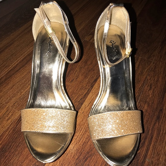 Glitter gold wedge - Picture 2 of 4